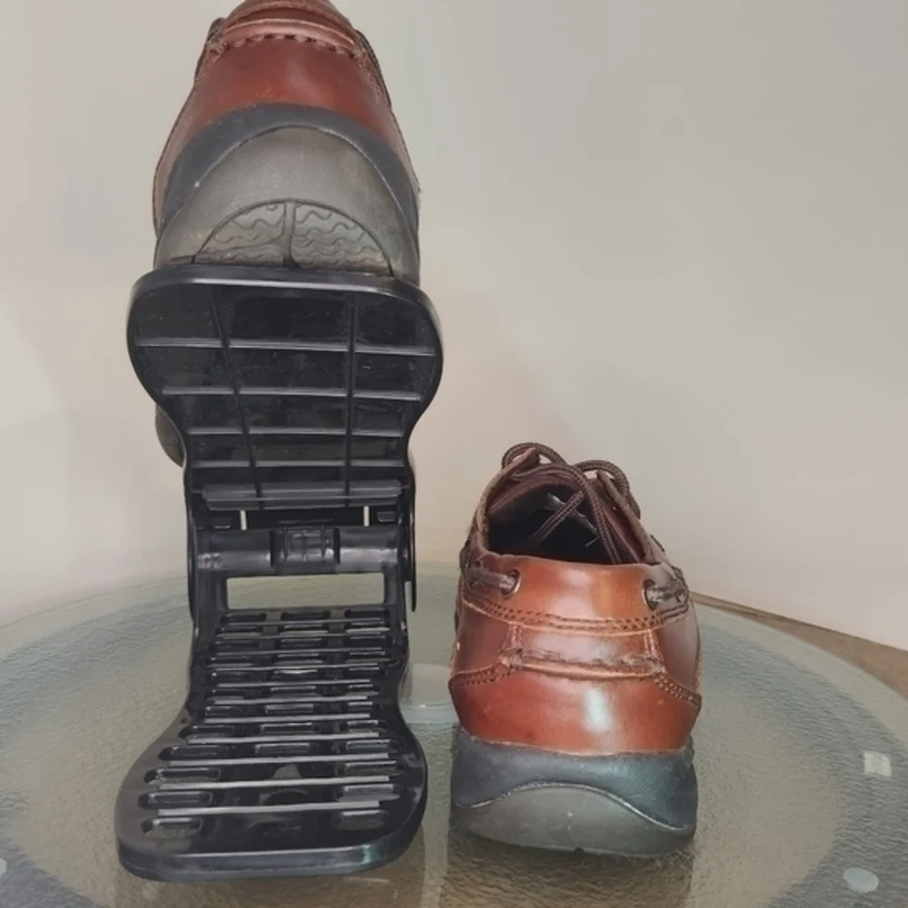 Rockport Work Sailing‎ Club Steel Toe Slip Resistant Shoe 9.5 EUC Office Plant